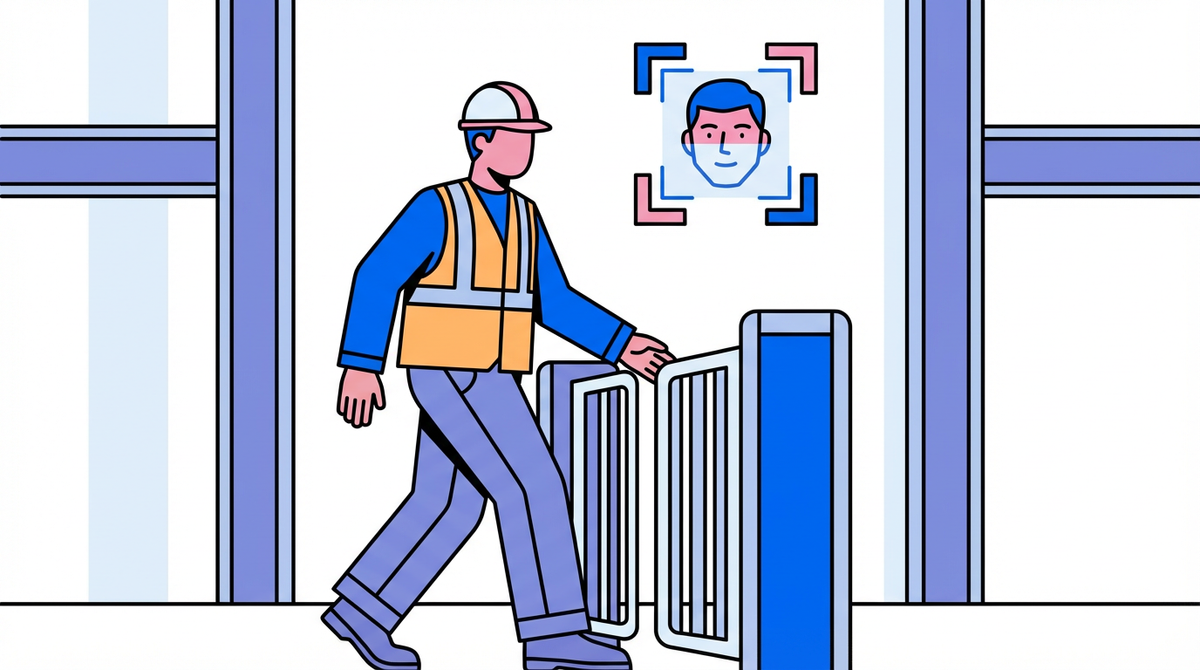 Real-name Attendance on Construction Sites: Application of Face Turnstiles