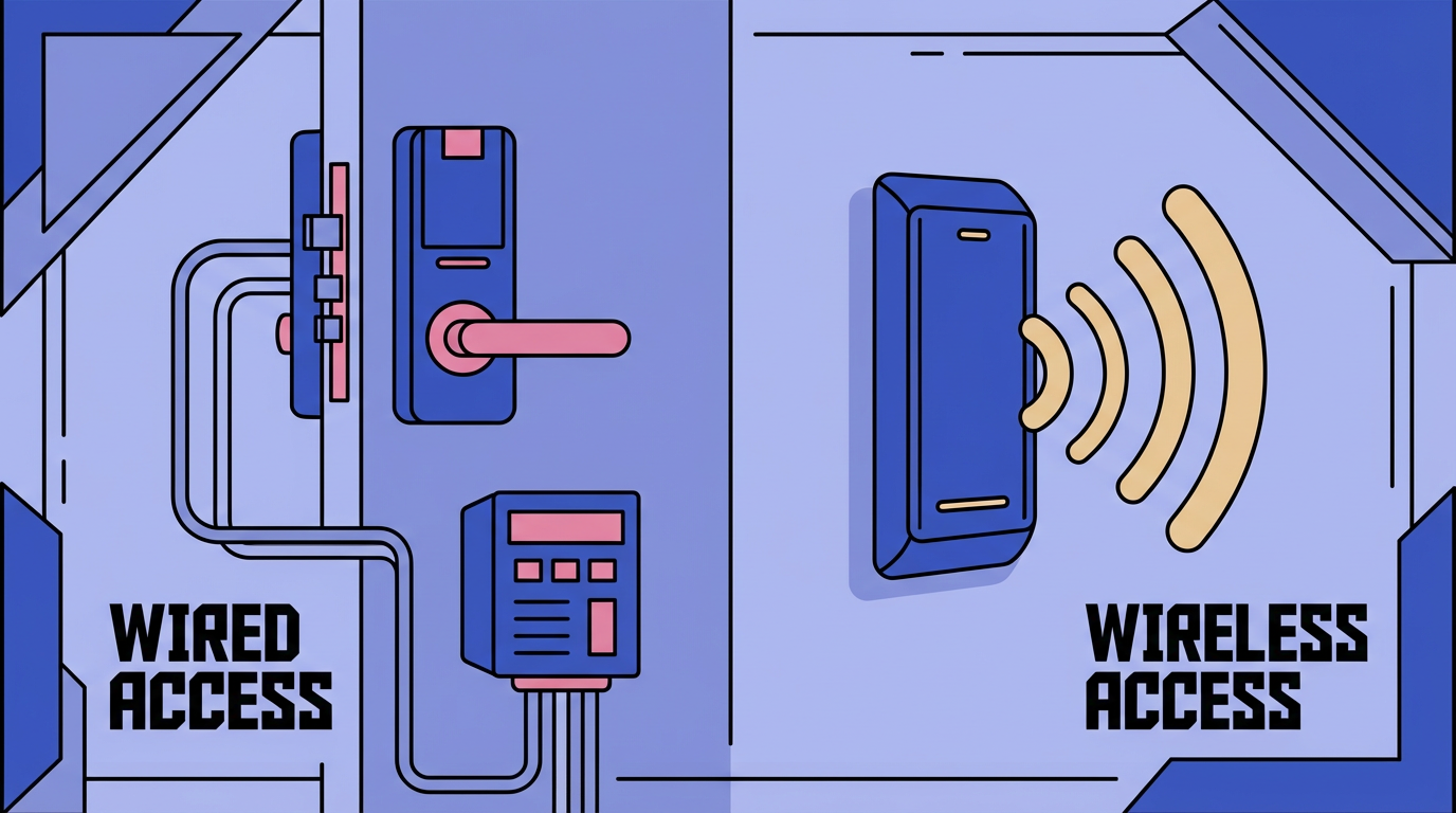 Wired vs. Wireless Access Control: Stability, Installation, and Use Cases