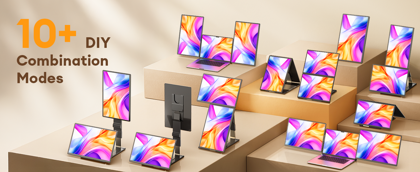 NGTECO Laptop Screen Extender 10+DIY Combination Modes